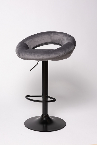 Барный стул BN-1009 Вельвет  графит 